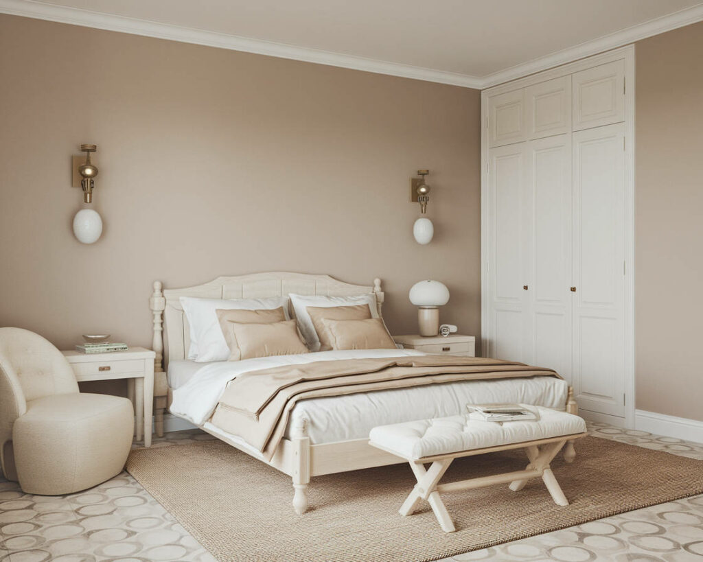 1. Cozy Beige Haven Bedroom - neutral bedroom design ideas 