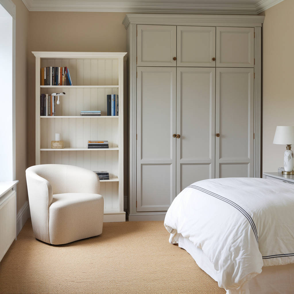 21. Neutral Farmhouse Bedroom