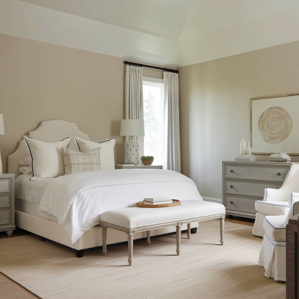 22. Earthy Neutral Bedroom