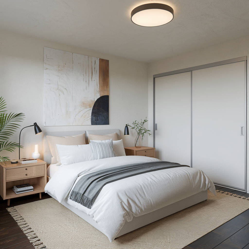 23. Neutral Luxury Bedroom