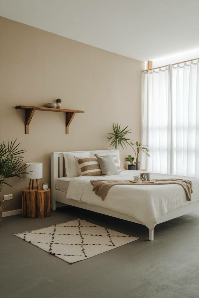 28. Neutral Scandinavian Bedroom