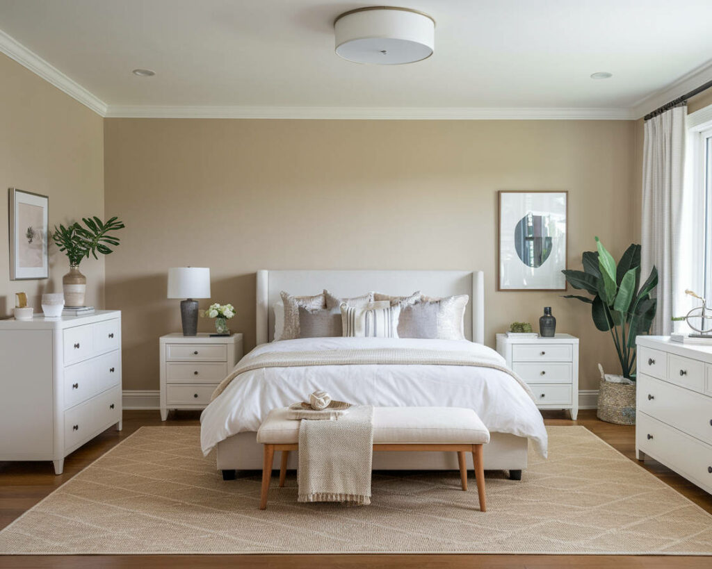 7. Minimalist Neutral Retreat Bedroom