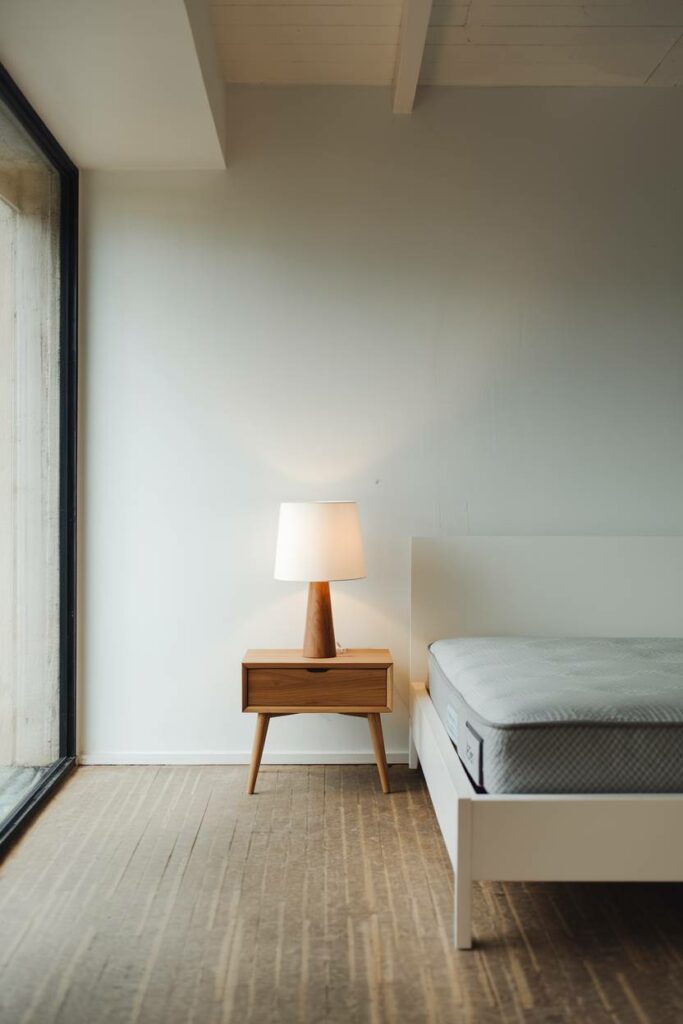 13. Large Window Minimalist Bedroom
