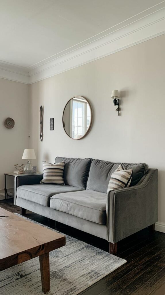 18. Modern White Grey Settee Living Room