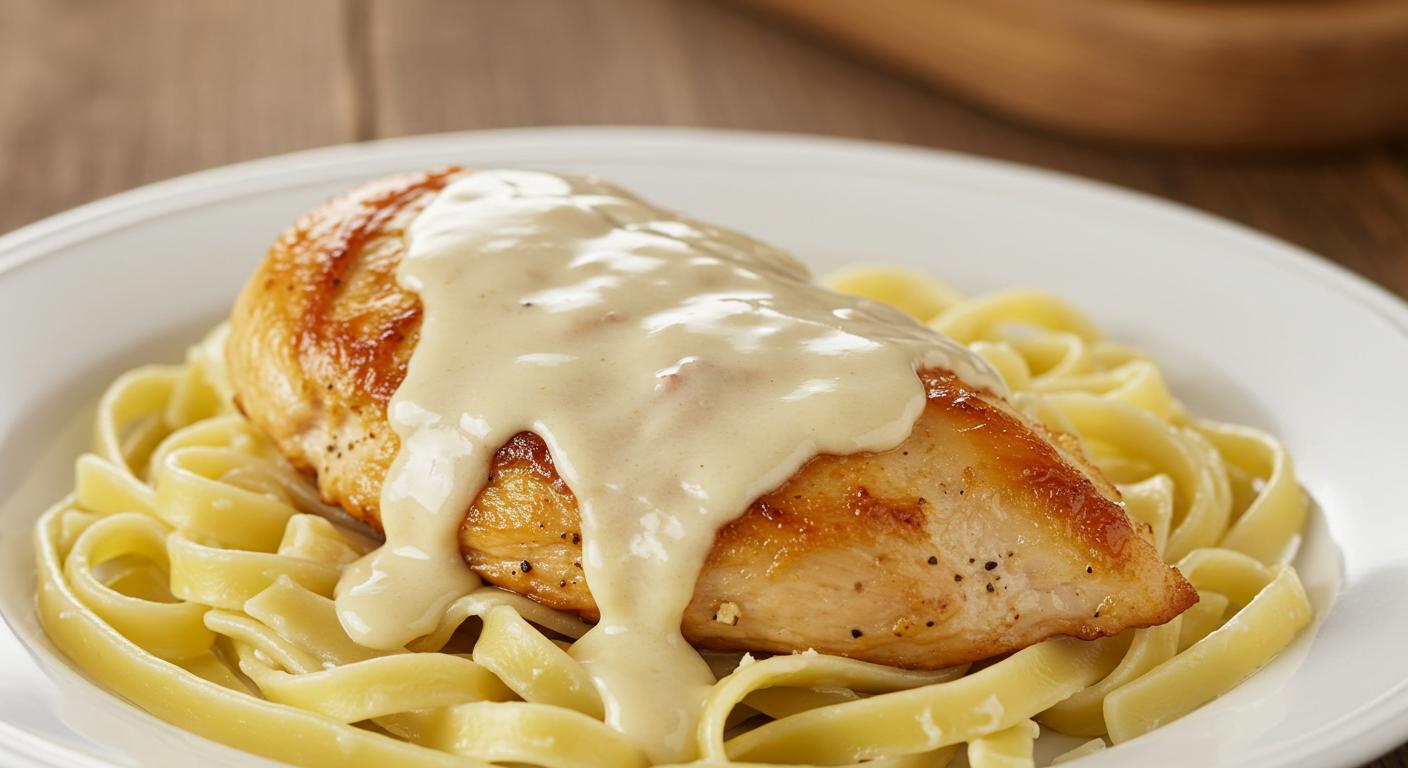 Baked Chicken With Alfredo Sauce Recipe