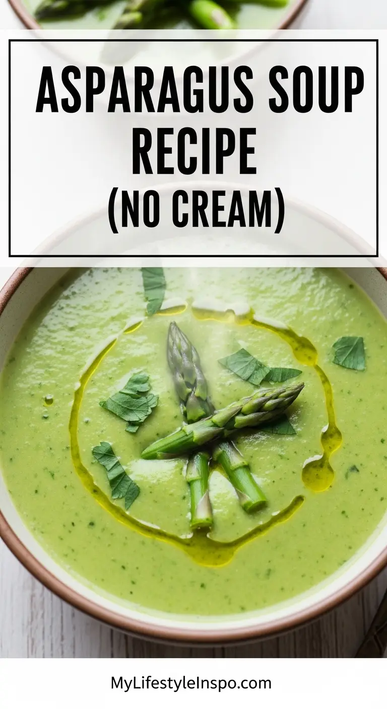 Asparagus Soup Recipe (No Cream)