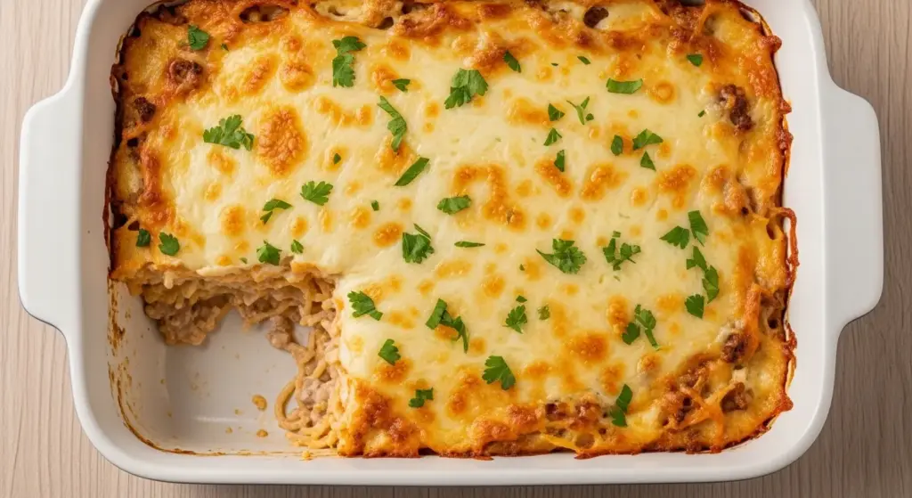 Baked Spaghetti Recipe with Cream Cheese