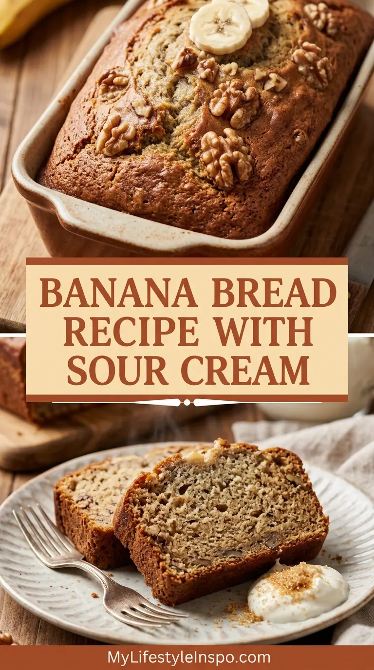 Banana Bread Recipe with Sour Cream