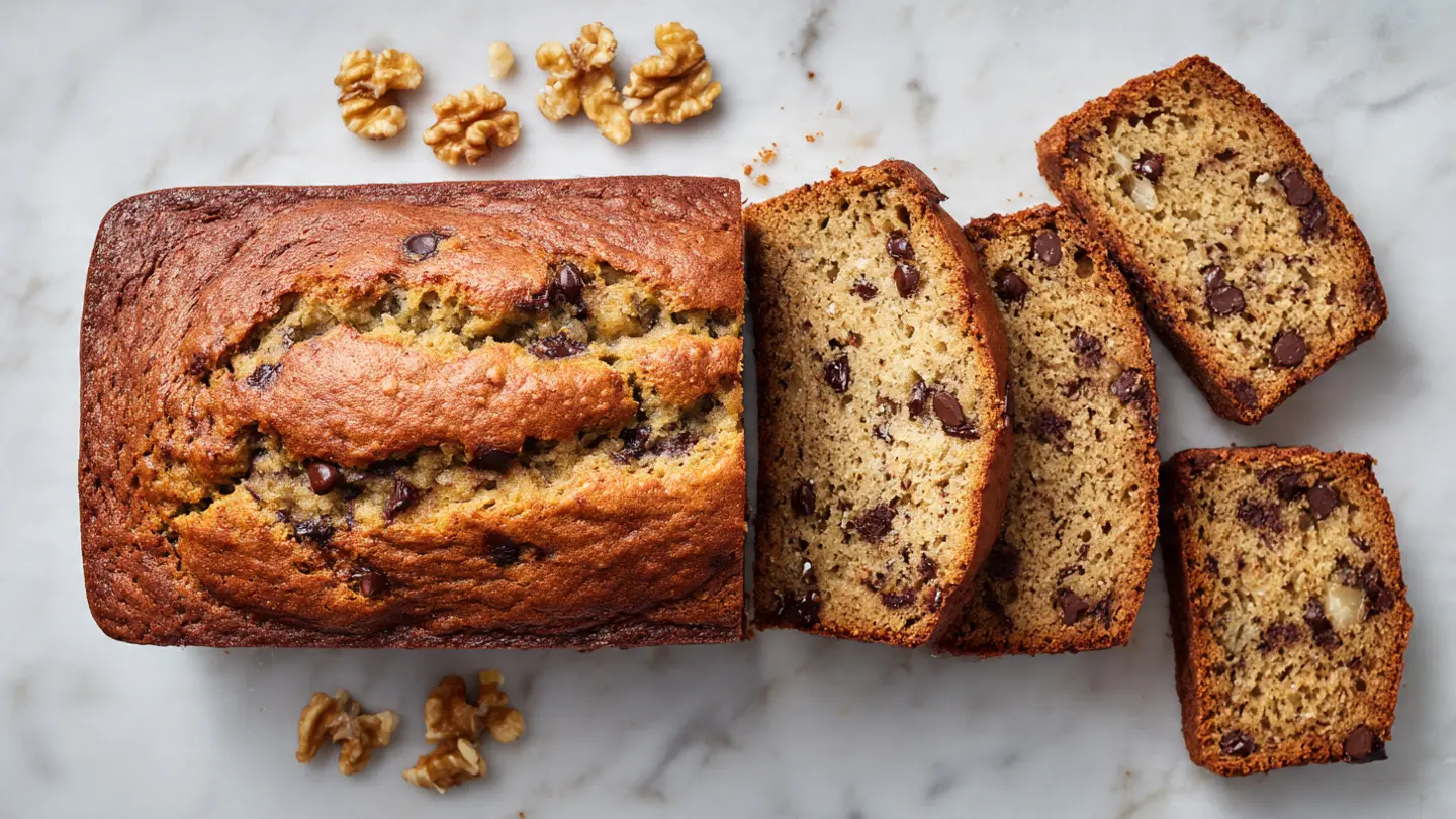 Banana Bread Recipe with Walnuts and Chocolate Chips