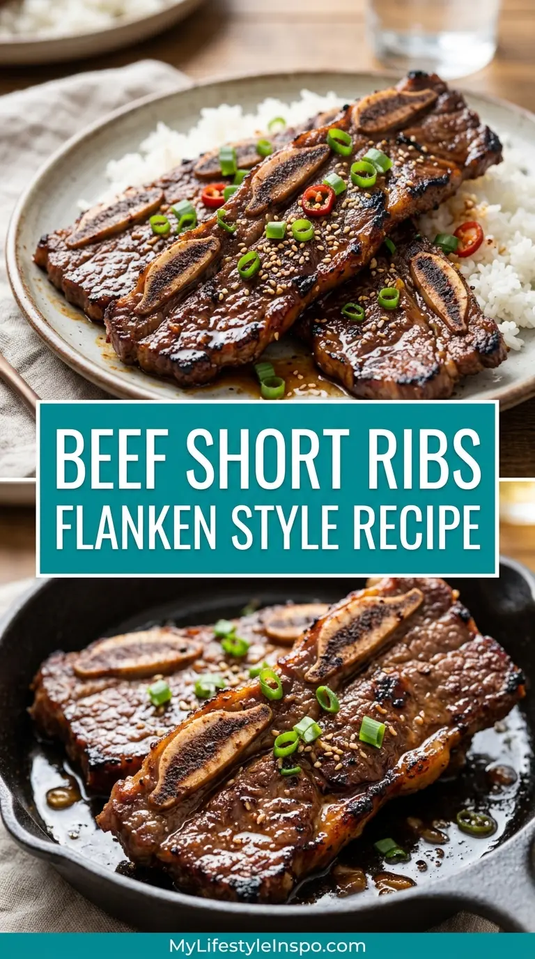 Beef Short Ribs Flanken Style Recipe