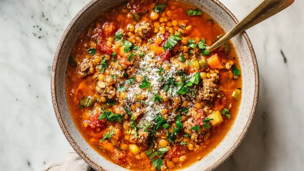 Carrabba's Sausage and Lentil Soup Recipe