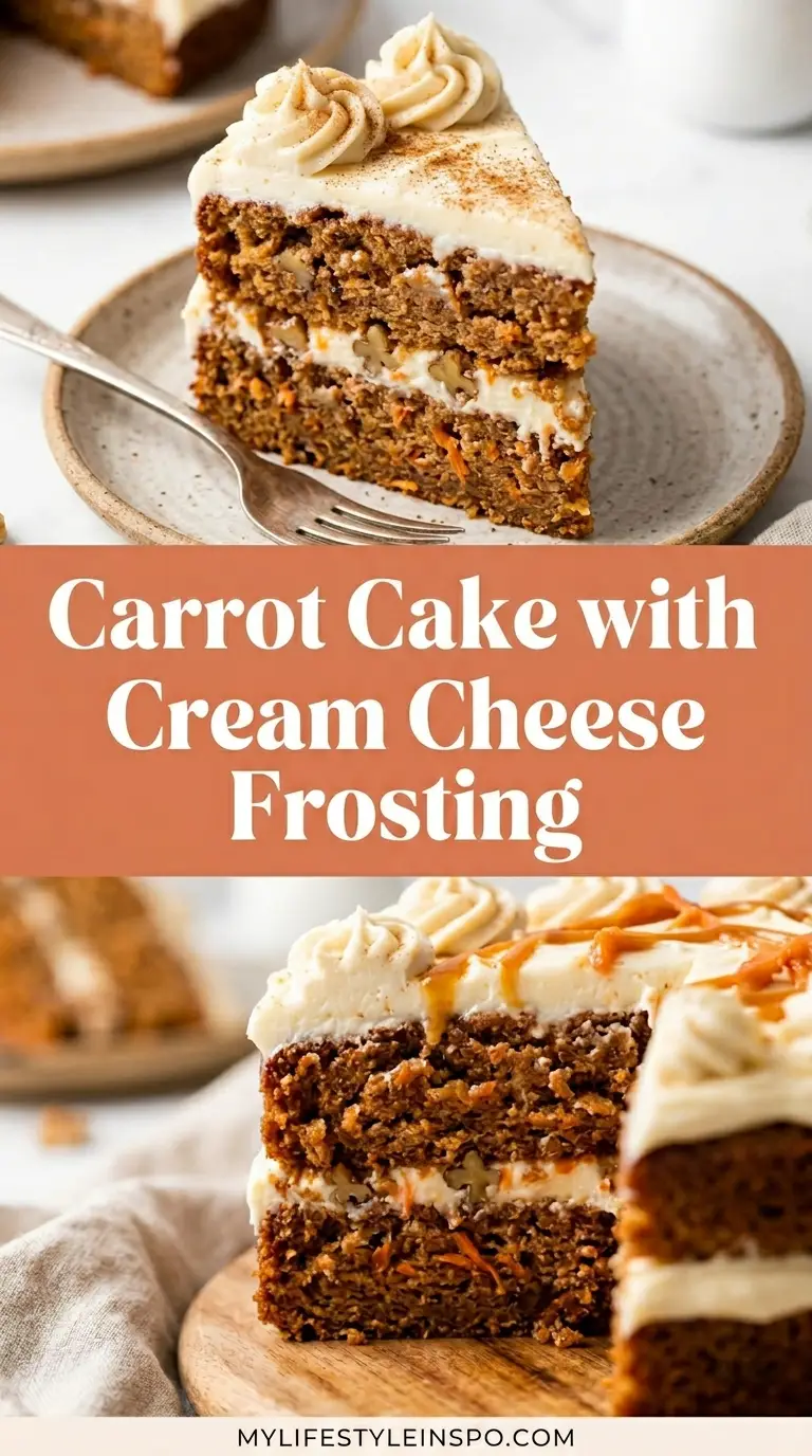 Carrot Cake with Cream Cheese Frosting Recipe