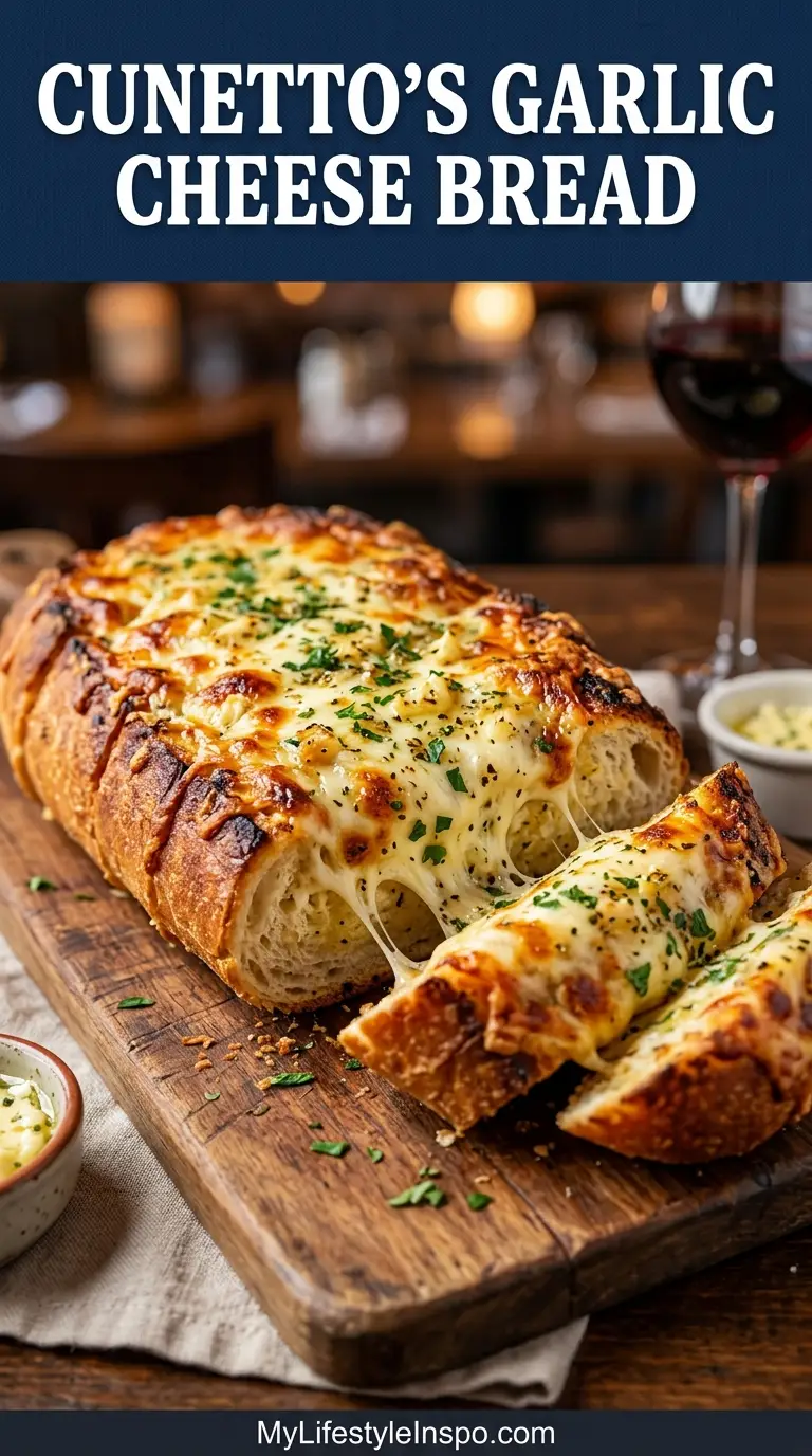 Cunetto's Garlic Cheese Bread Recipe
