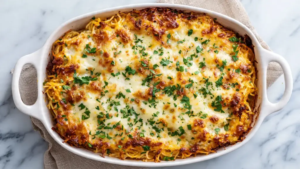 Easy Baked Spaghetti Recipe