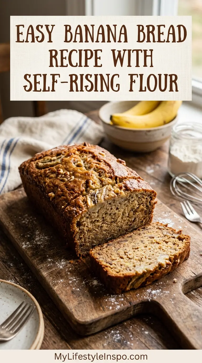 Easy Banana Bread Recipe with Self-Rising Flour