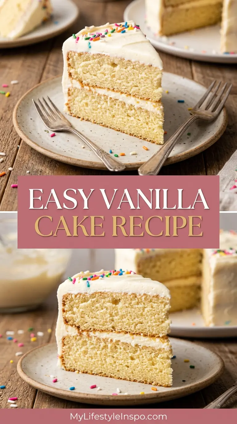 Easy Vanilla Cake Recipe