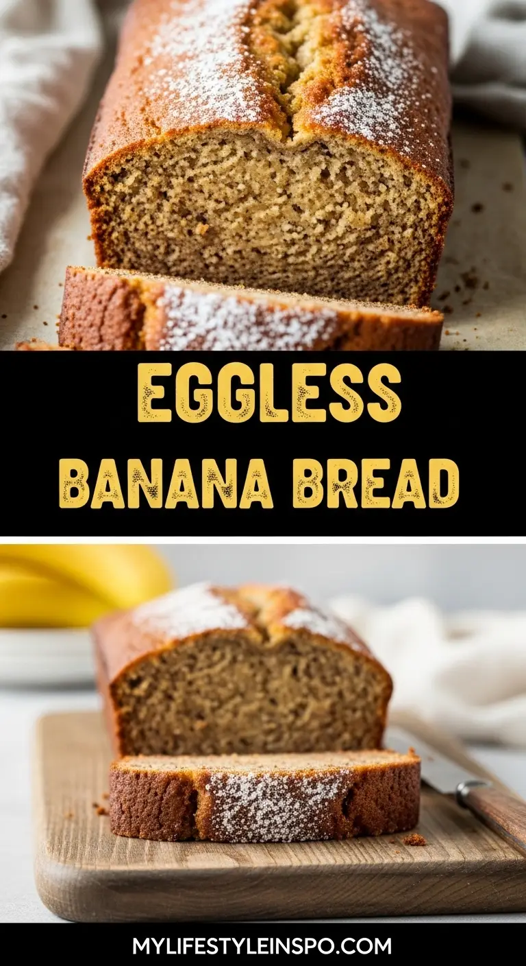 Eggless Banana Bread Recipe