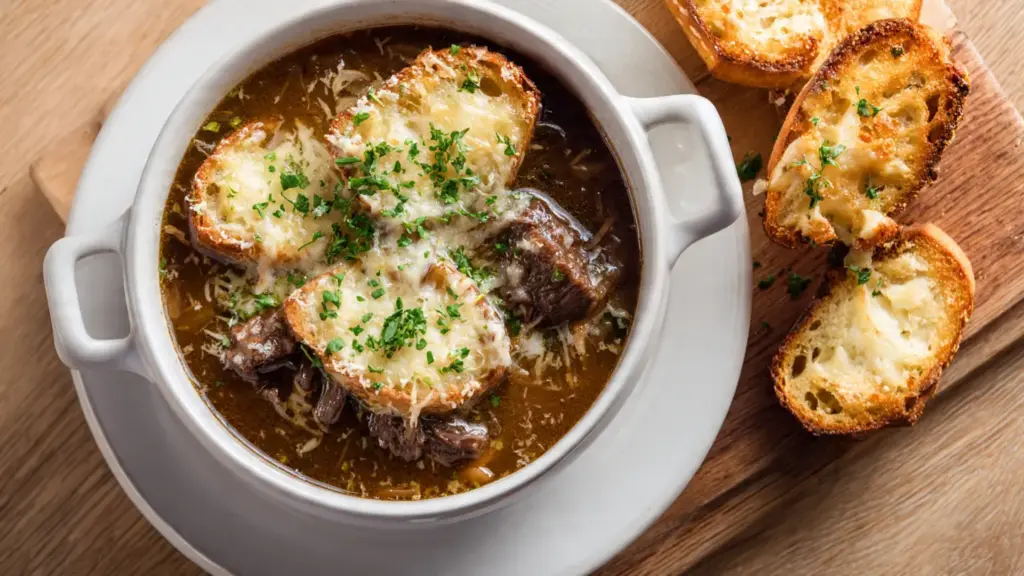 French Onion Beef Short Rib Soup Recipe