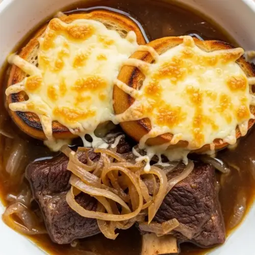 French Onion Beef Short Rib Soup Recipe