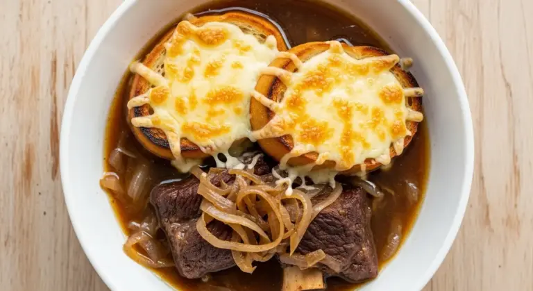 French Onion Beef Short Rib Soup Recipe