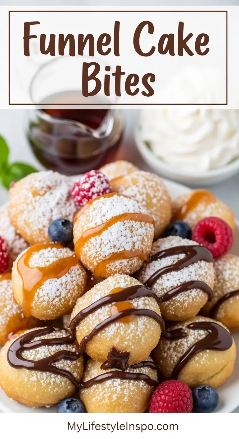 Funnel Cake Bites Recipe