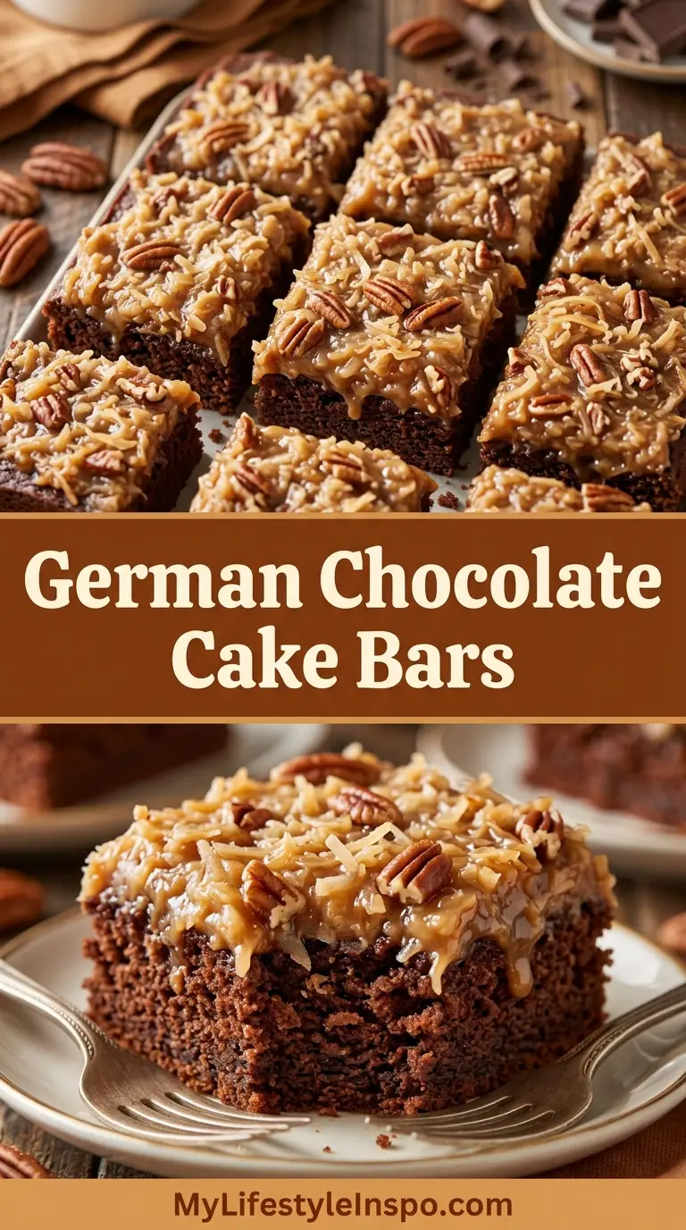 German Chocolate Cake Bars Recipe
