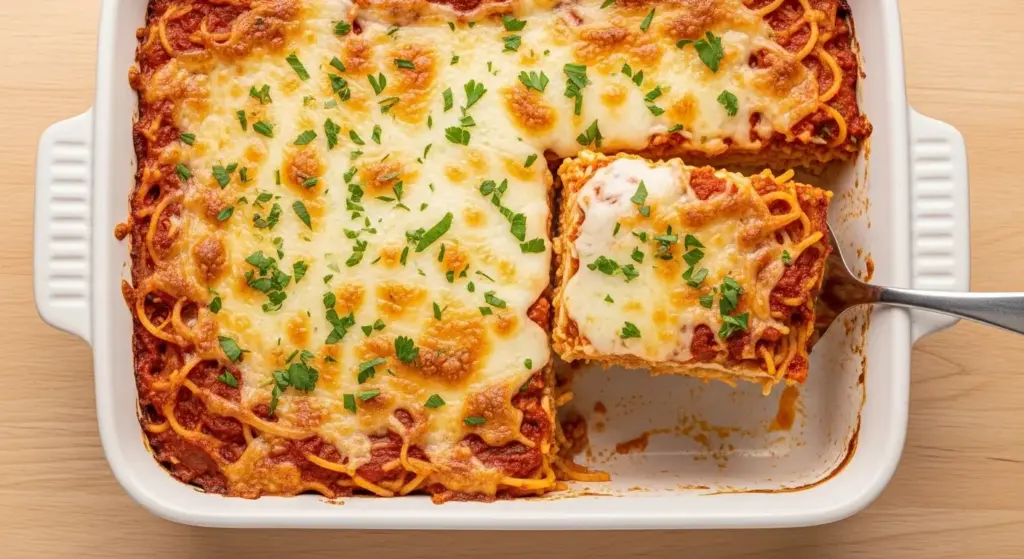 Homemade Baked Spaghetti Recipe