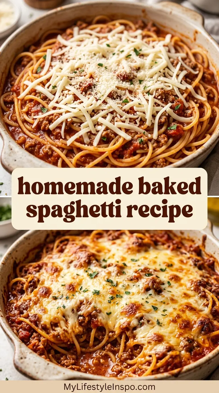 Homemade Baked Spaghetti Recipe