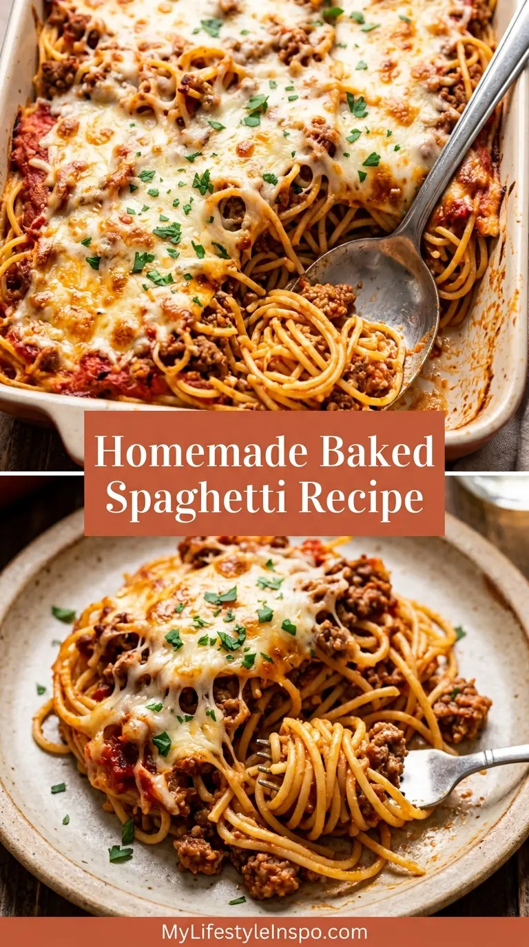 Homemade Baked Spaghetti Recipe
