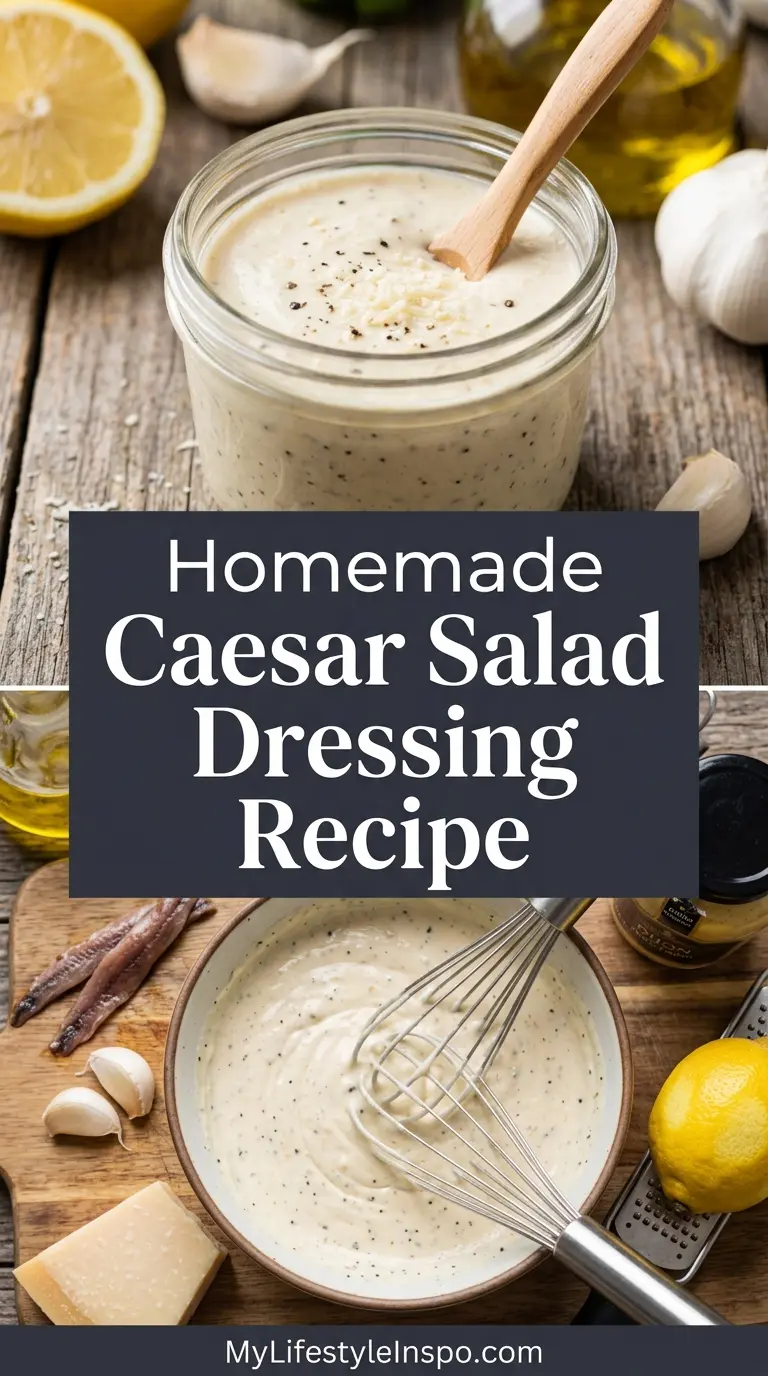 Homemade Caesar Salad Dressing Recipe