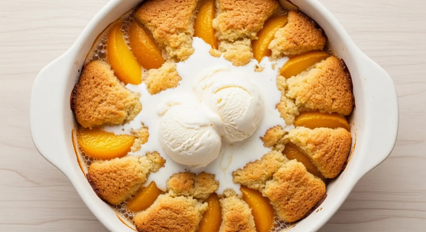 Peach Cobbler Recipe with Cake Mix