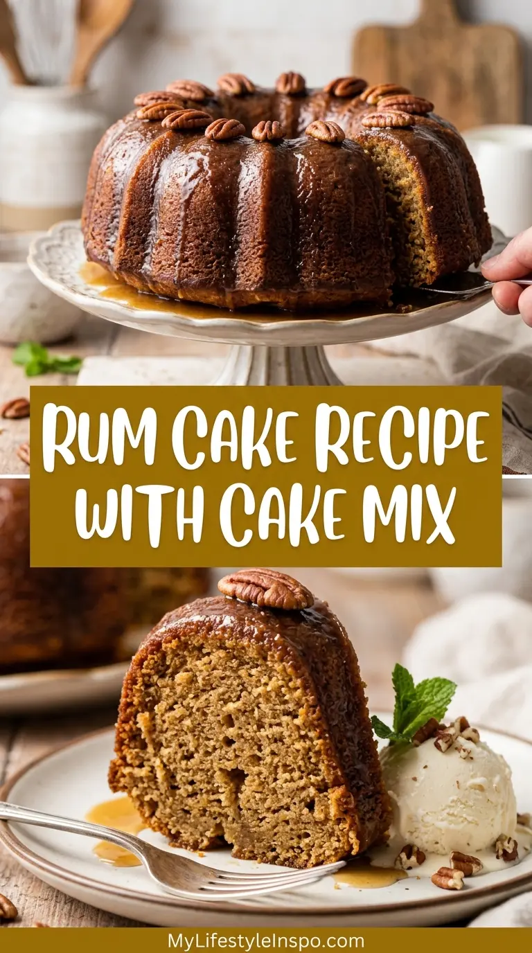 Rum Cake Recipe with Cake Mix