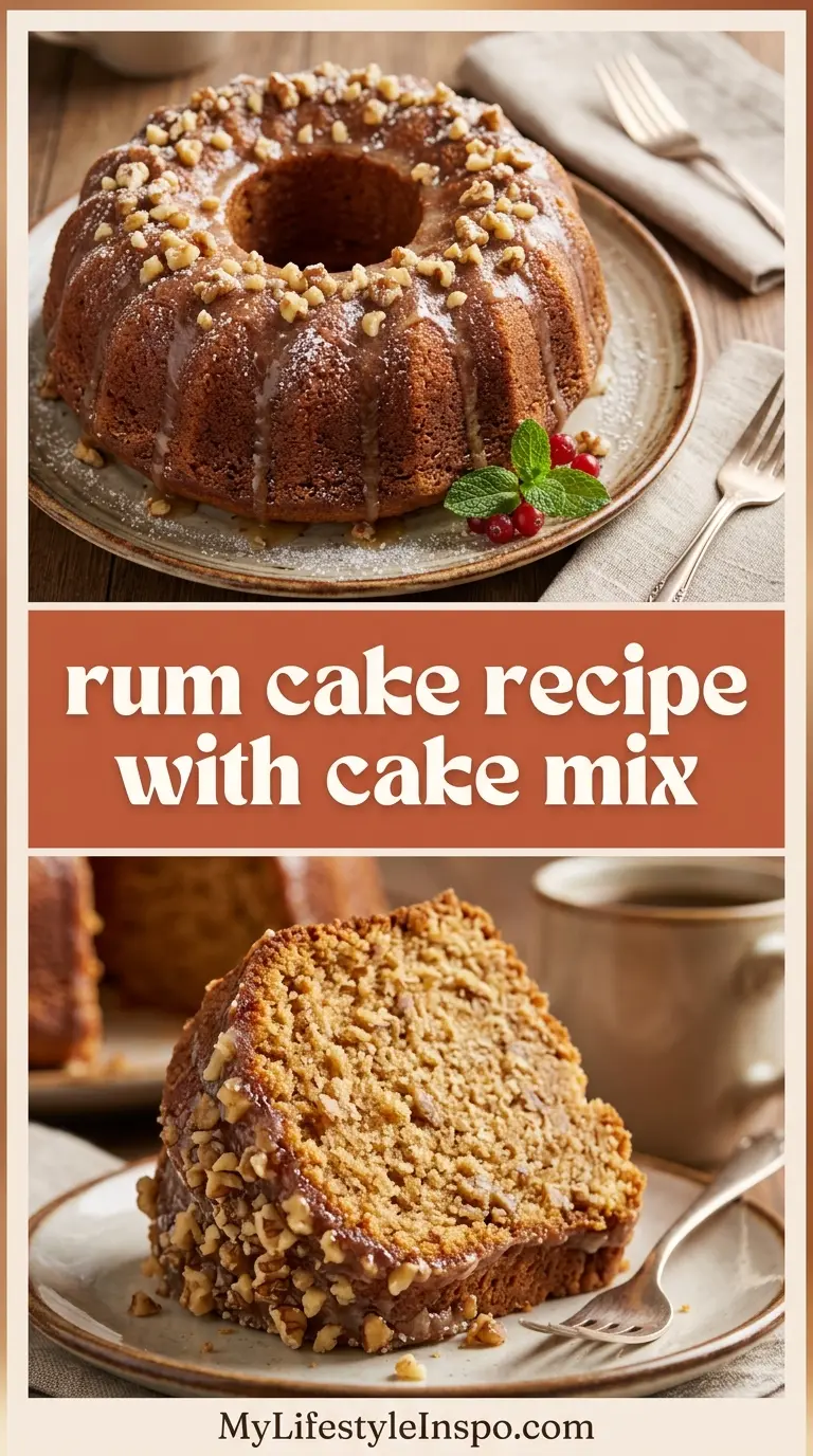Rum Cake Recipe with Cake Mix