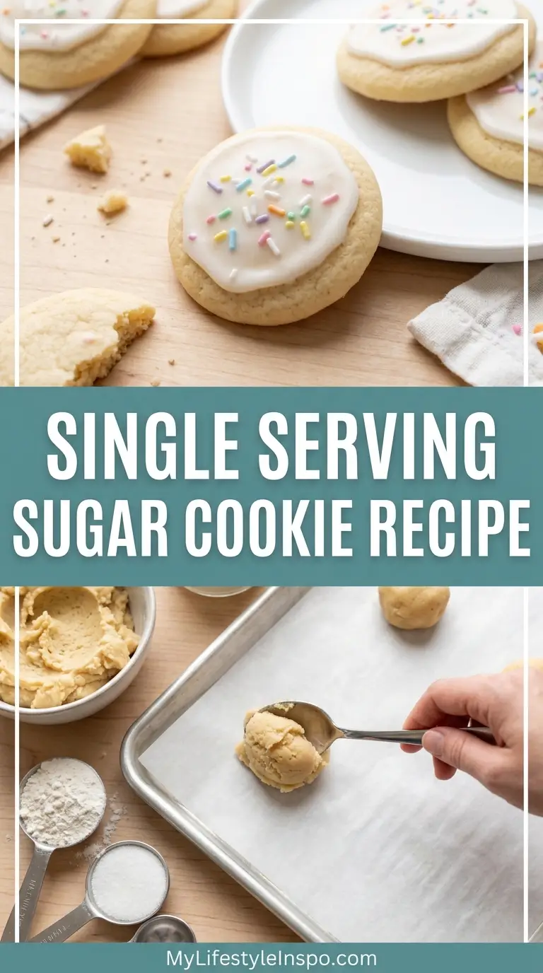 Single Serving Sugar Cookie Recipe