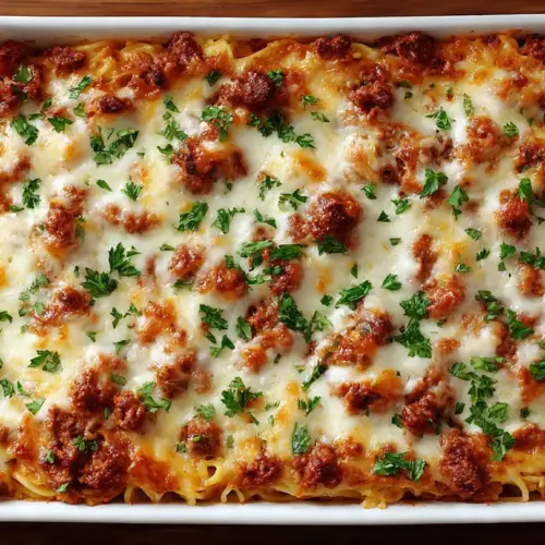 Twice Baked Spaghetti Recipe