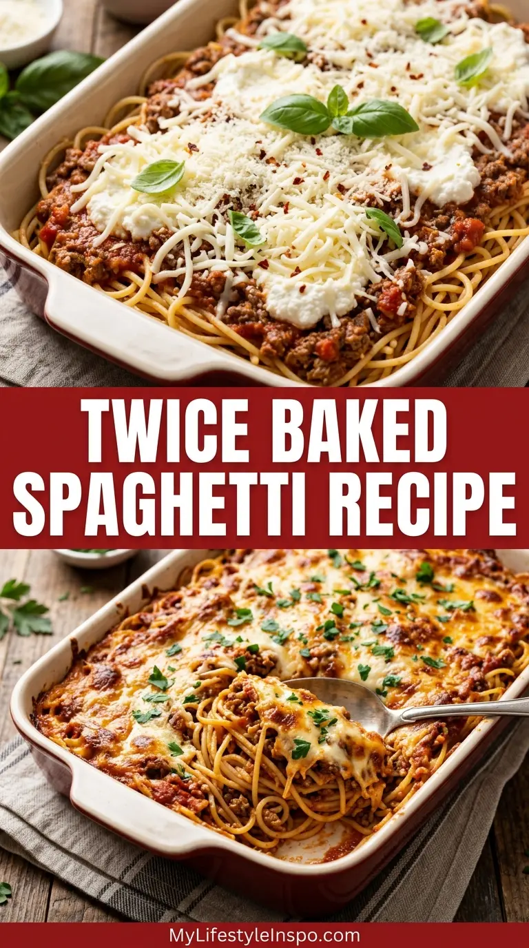 Twice Baked Spaghetti Recipe