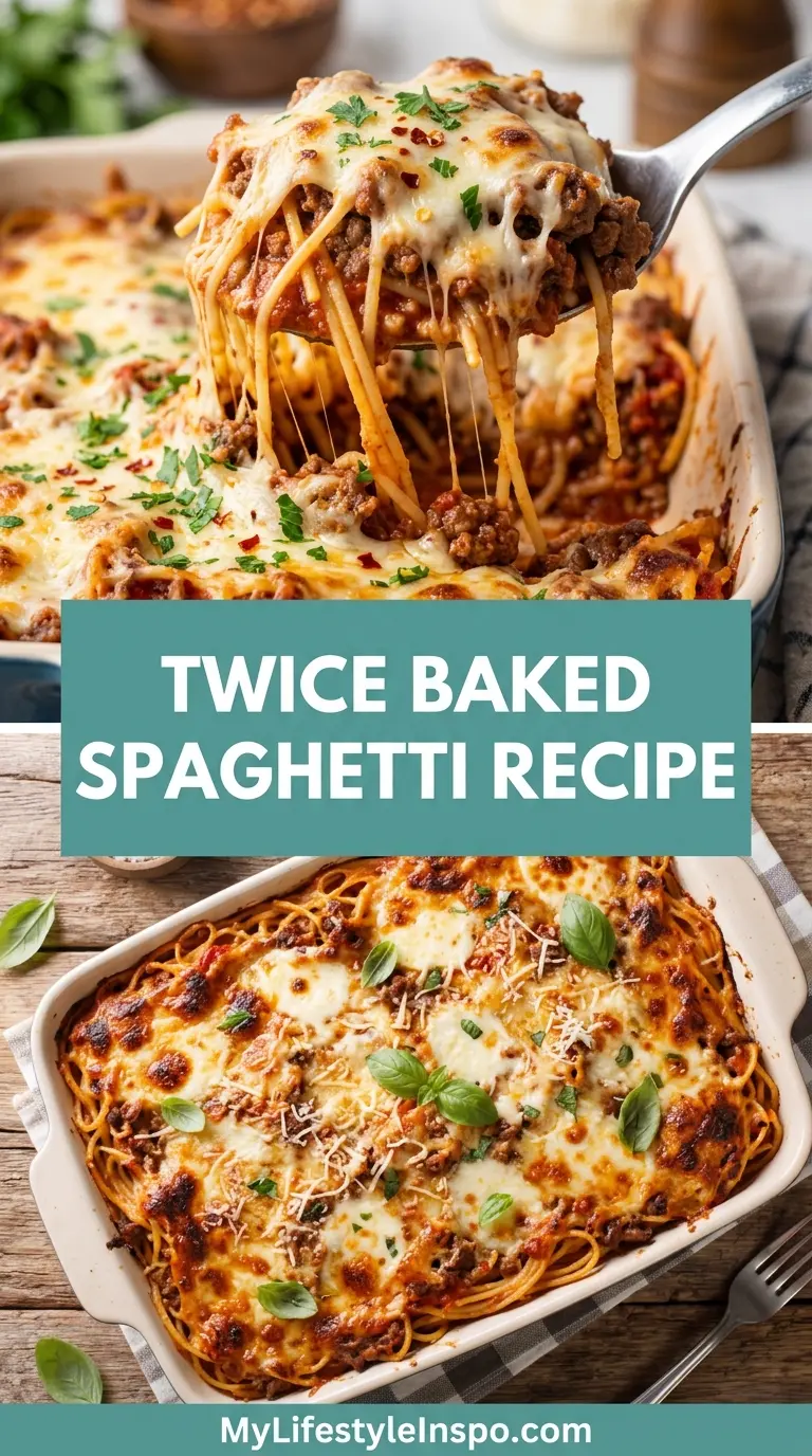 Twice Baked Spaghetti Recipe
