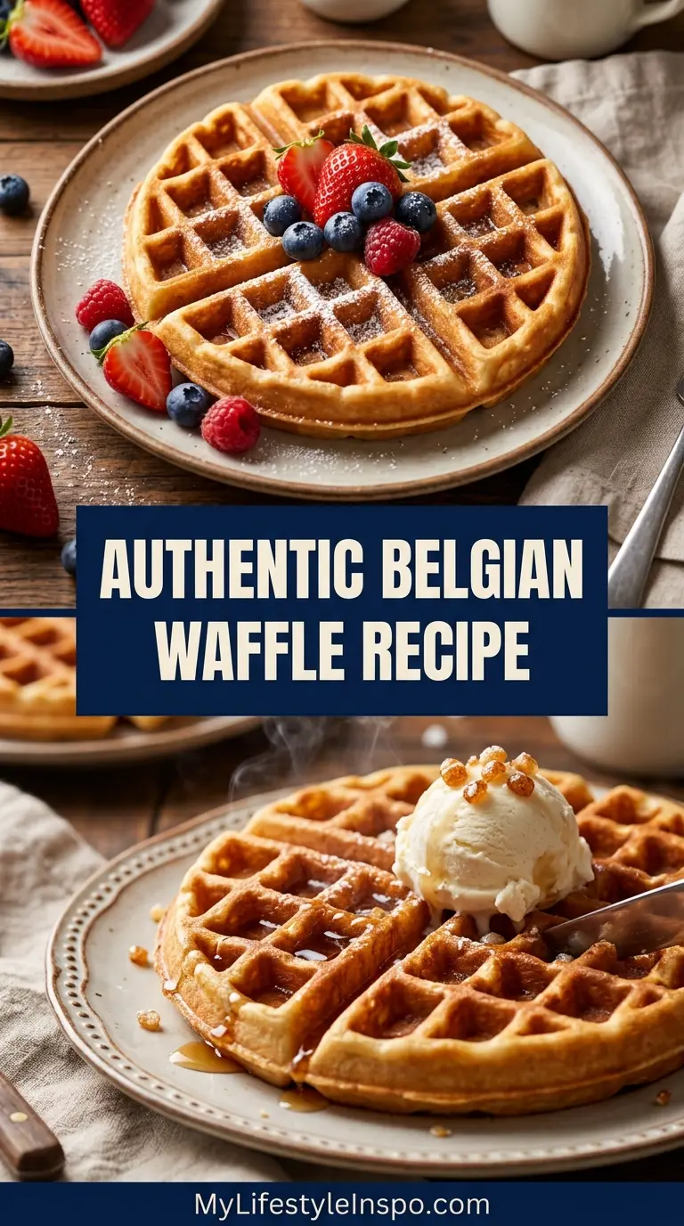 Authentic Belgian Waffle Recipe