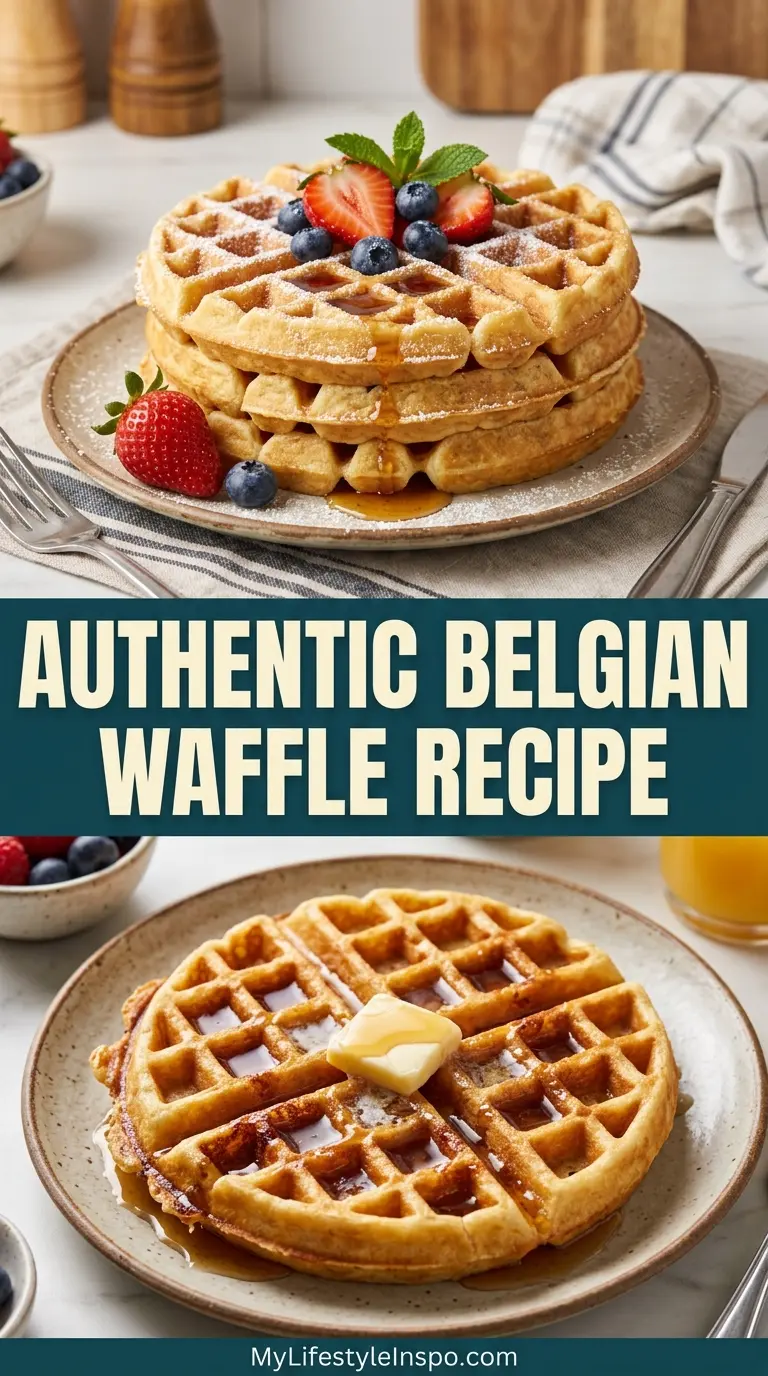 Authentic Belgian Waffle Recipe