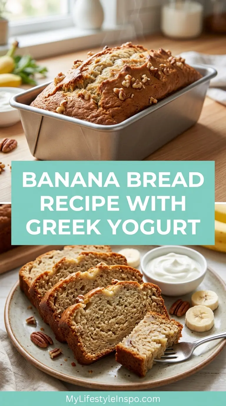 Banana Bread Recipe with Greek Yogurt