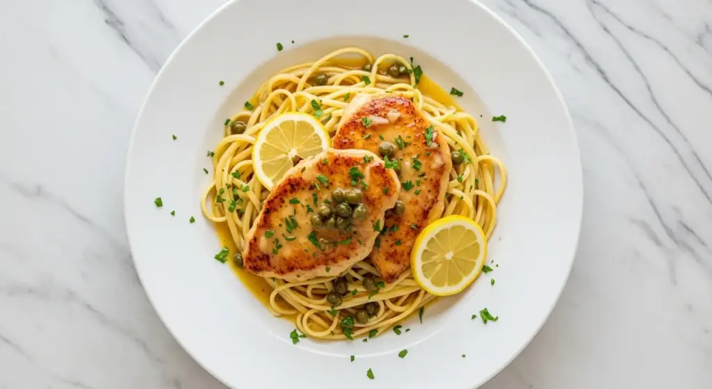 Chicken Piccata Recipe with Pasta