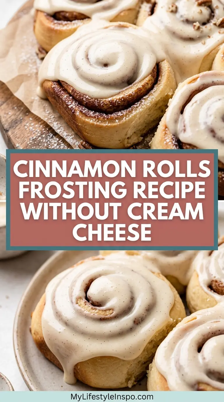 Cinnamon Rolls Frosting Recipe Without Cream Cheese