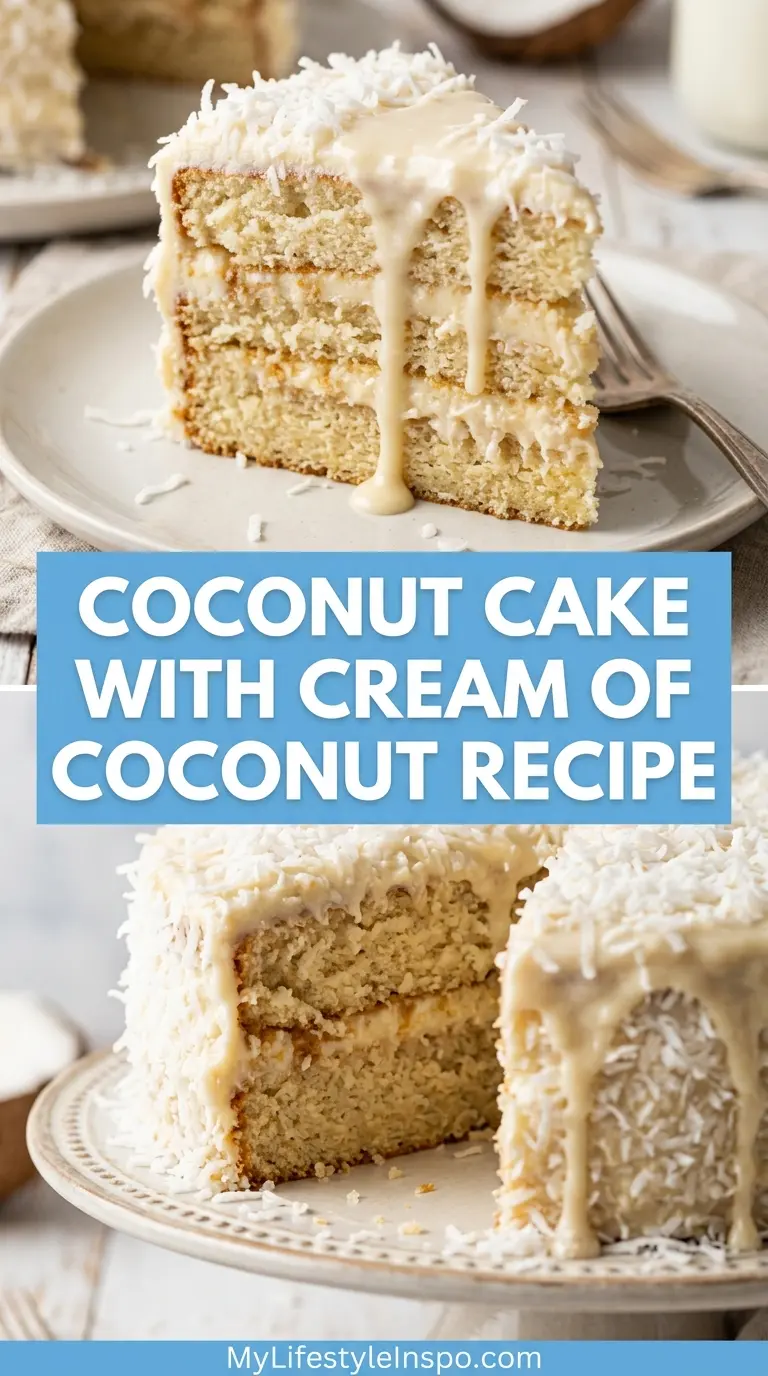 Coconut Cake with Cream of Coconut Recipe