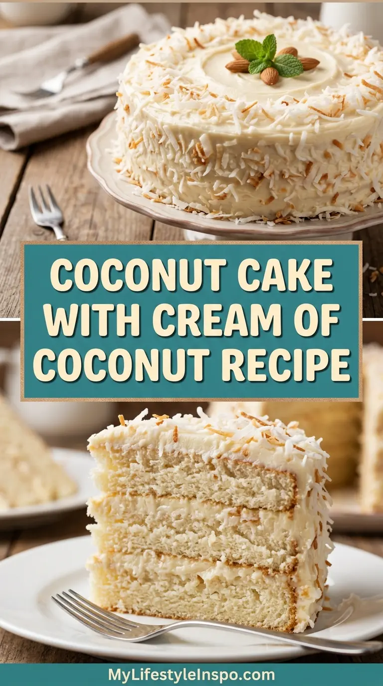 Coconut Cake with Cream of Coconut Recipe