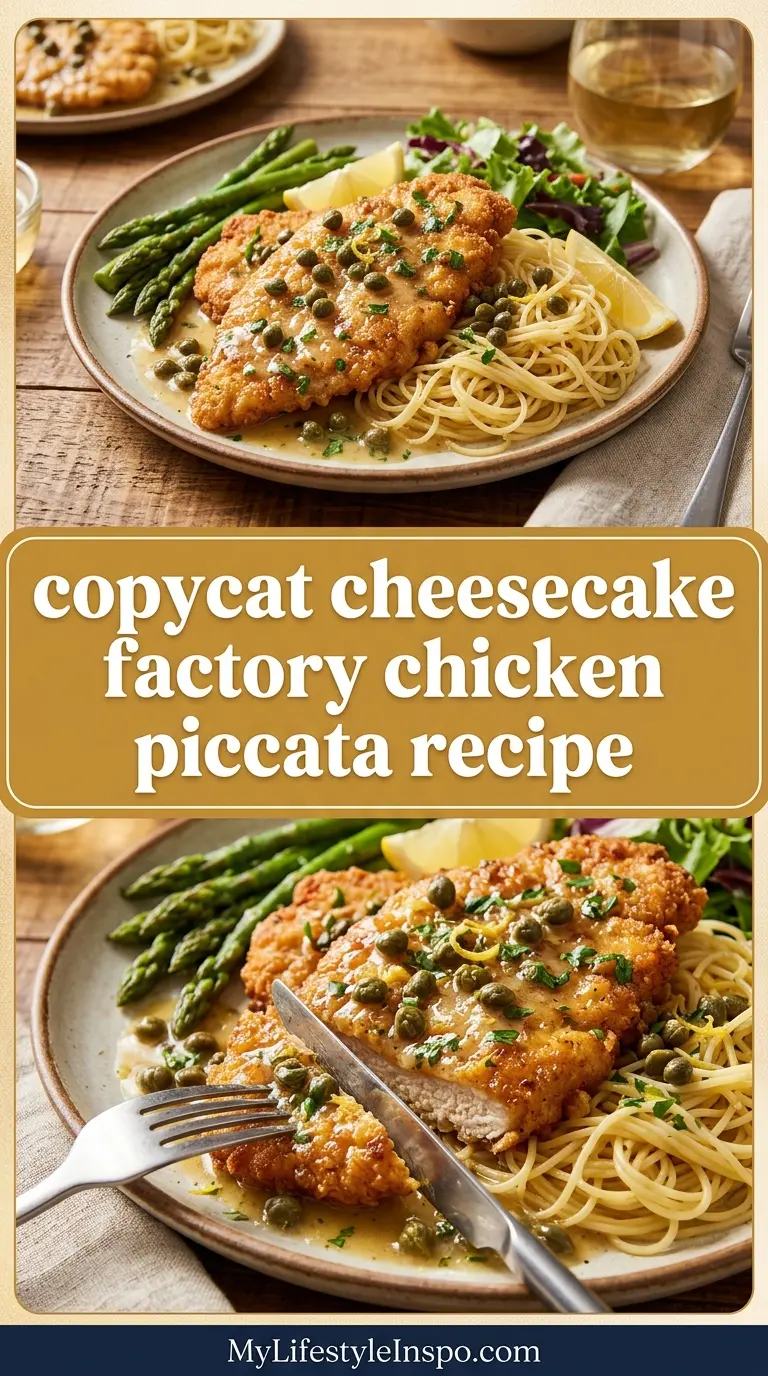 Copycat Cheesecake Factory Chicken Piccata Recipe