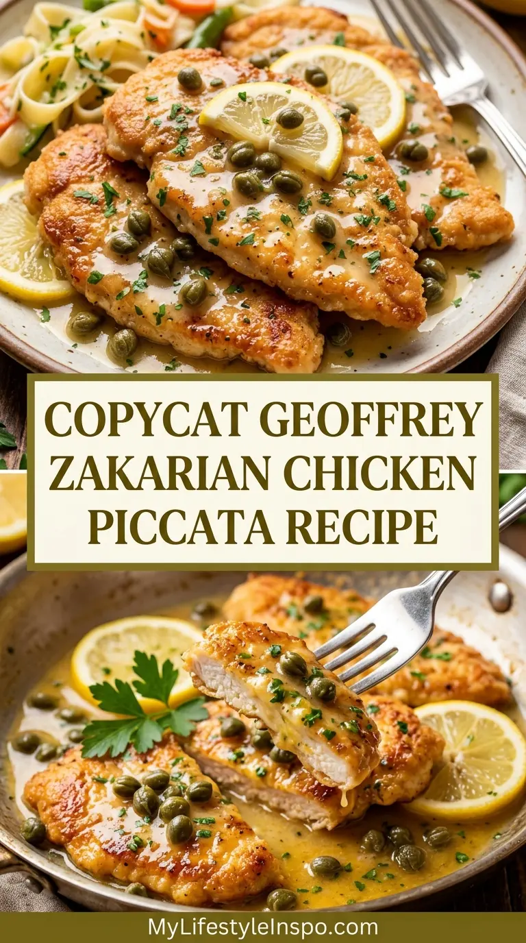 Copycat Geoffrey Zakarian Chicken Piccata Recipe