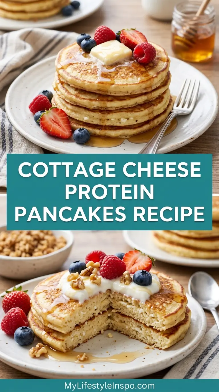 Cottage Cheese Protein Pancakes Recipe