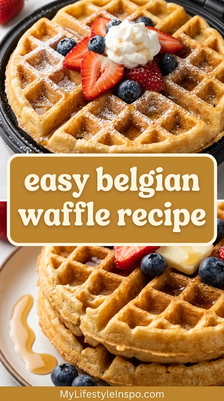 Easy Belgian Waffle Recipe
