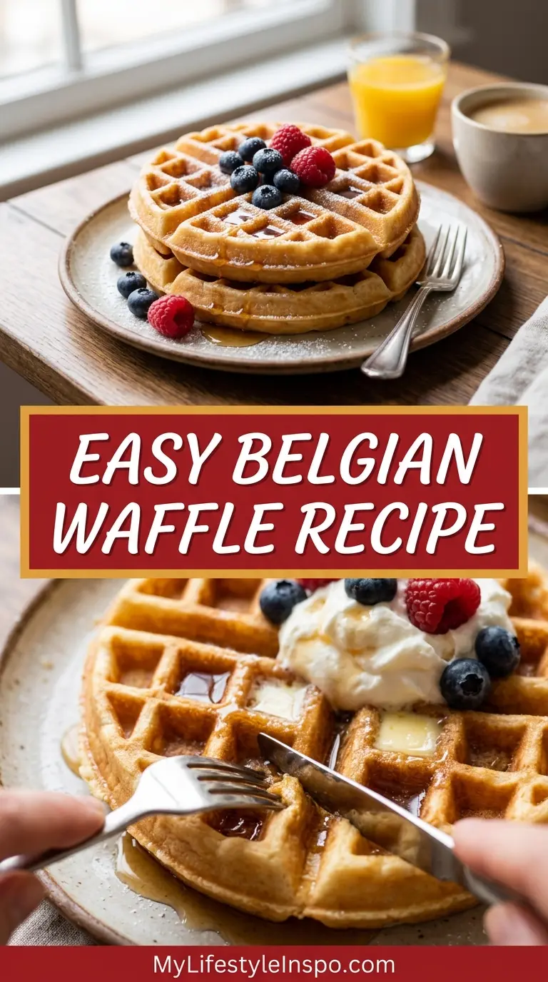 Easy Belgian Waffle Recipe