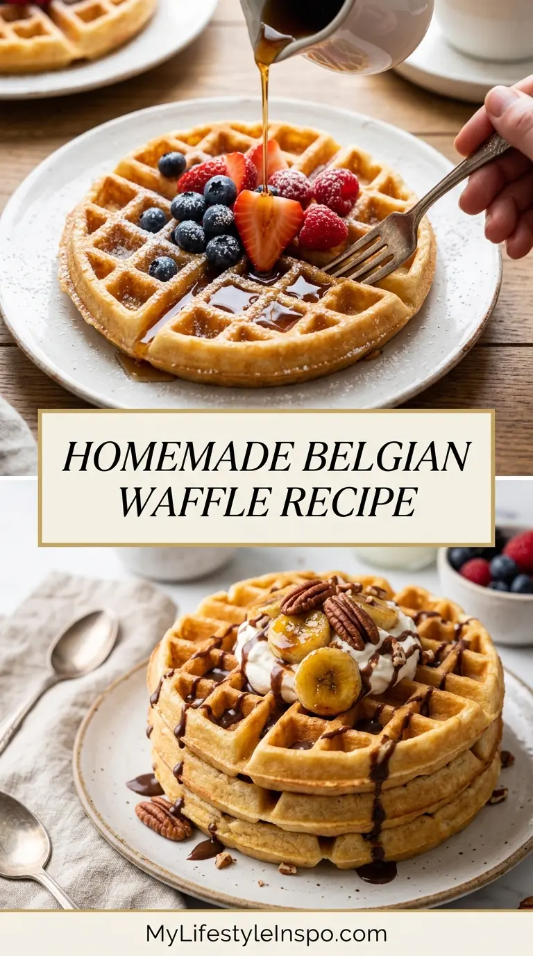 Homemade Belgian Waffle Recipe